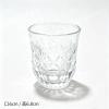 Embossed glass cup, transparent European-style carved water cup, household tea drinking, cold drink and juice cup, high appearance level Specification image